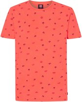 Petrol Industries T-shirt T Shirt Ss Aop M 1040 Tsr190 3099 Fiery Coral Mannen Maat - XL