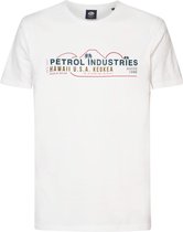 Petrol Industries T-shirt T Shirt Ss Classic Print M 1040 Tsr157 0000 Bright White Mannen Maat - L