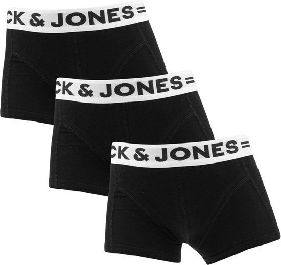 Jack & Jones jongens 3P boxers sense basic zwart - 122