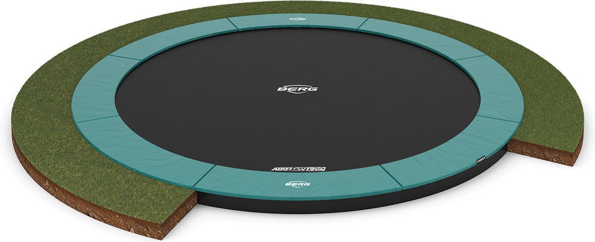 BERG Sport flatground trampoline rond Champion groen 430 cm 14+