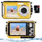 Yixinxin Onderwater Digitale Camera - 4K HD - 48MP - Autofocus - Dual Scherm