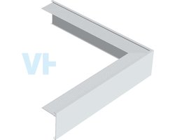 Daktrim Aluminium | 110x64 mm | Buitenhoek 500x500 mm
