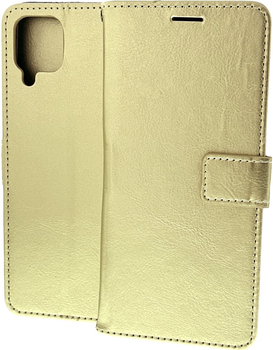 Bookcase Geschikt voor: Samsung Galaxy A42 5G - Goud - Portemonnee hoesje