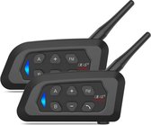 Interphone moto EJEAS V4 Plus - Casque moto - Bluetooth 5.1 - Casque avec réduction de bruit FM et CVC