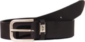 Zwarte Leren Riem - L-1600 - 115 cm