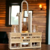Sfeer7 - houten wijnkrat - time to wine - relatiegeschenk - cadeau - moederdag