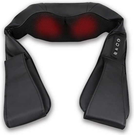 Hyundai Electronics – Multifunctionele massage apparaat – Voor nek, shouders, rug en benen – Met infrarood warmtefunctie