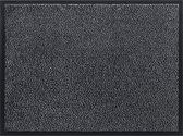 Floortraders - Schoonloopmat – Antislip Deurmat - Donkergrijs/zwart - 70x120