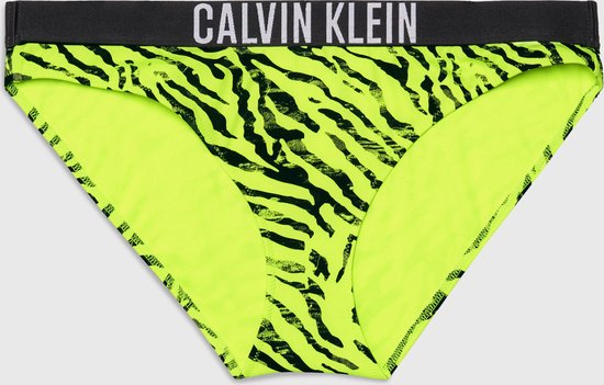 Calvin Klein Print bikini slip dames geel dessin