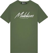 Malelions Heren Lifestyle T-shirt M2-ss23-09-404 - Kleur Groen - Maat XL