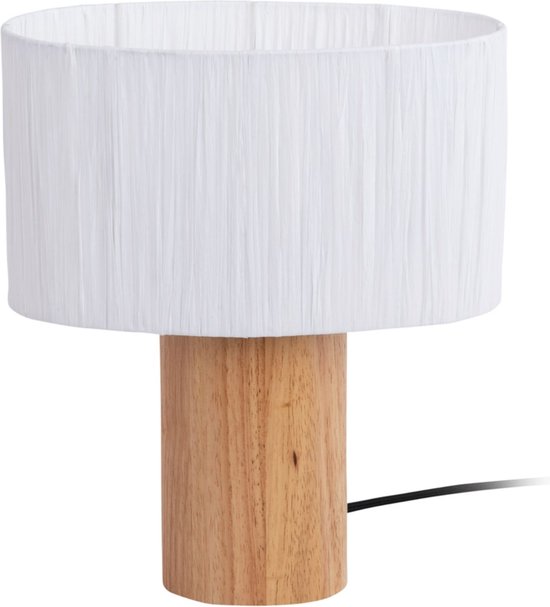 Leitmotiv Tafellamp Sheer Oval - Wit - Ø21cm - Modern