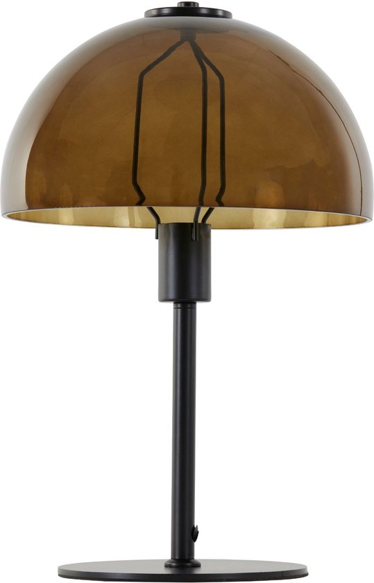 Light & Living Lampe de table 'Mellan' 45cm de haut, couleur Marron