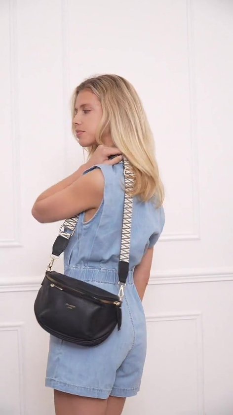 Gallantry - Sac Banane - Sac Femme - Sac Téléphone - Sac Banane - Hip Tajes - Sac Bandoulière Femme - Ceinture Sac - Bandoulière - Zwart