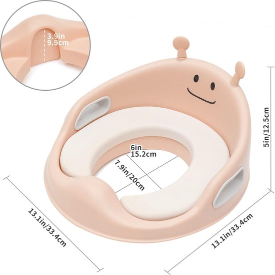UISEBRT Toiletbril voor kinderen, wc-bril, potje, trainingsstoelen, antislip, toilettrainer met spatbescherming, handgrepen en rugleuning, universeel wc-opzetstuk voor peuters en kinderen van 1-8 jaar UISEBRT Toiletbril voor kinderen, wc-bril, potje, trainingsstoelen, antislip, toilettrainer met spatbescherming, handgrepen en rugleuning, universeel wc-opzetstuk voor peuters en kinderen van 1-8 jaar