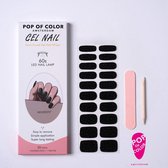 Pop of Color Amsterdam - Kleur: Black Leopard - Gel nail wraps - UV nail wraps - Gel nail stickers - Gel nail foil - Nail stickers - Gel nagel wraps - UV nagel wraps - Gel nagel Stickers - Nagel wraps - Nagel stickers