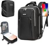 URGOW - Ryanair Handbagage 40x20x25 - Rugzak voor handbagage - Cabinetas onder de stoel - Rugzak met regenhoes - Unisex - lichtgewicht – Schooltas - Backpack Carry on