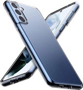 Siliconen Telefoonhoesje - Geschikt voor Samsung Galaxy S22 - Hoesje - Back Cover - Transparant