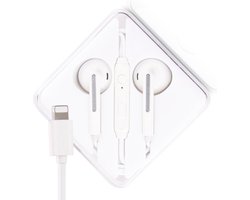 Bedrade Oortjes - Geschikt voor iPhone Lightning - Oordopjes - Bedraad - Wit