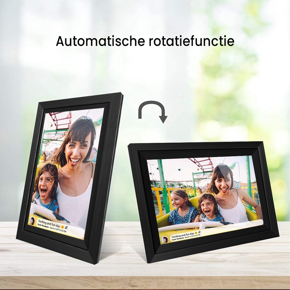 AEEZO Digitale fotolijst, 10,1 inch, WiFi digitale fotolijst met 32 GB AEEZO Digitale fotolijst, 10,1 inch, WiFi digitale fotolijst met 32 GB