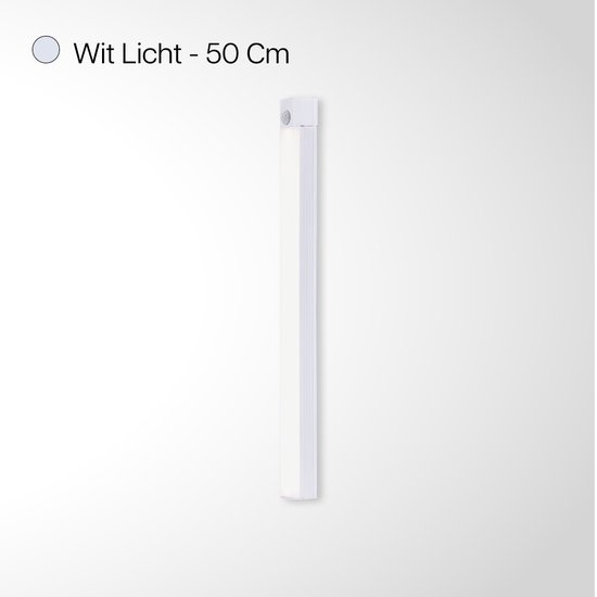 Bastix® Wandlamp Oplaadbaar - Leeslampje voor Boek - Leeslampje voor in bed - Leeslampje - Wandlamp Binnen - Wandlamp Badkamer - Draadloos - Dimbaar - Magnetisch - Wit Licht - 50CM