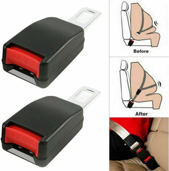 SNQ Gordelverlengers - Autogordeladapters - Tweedelig - Gordelgespen - Autogordelpluggen - Gespen