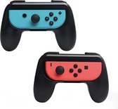 4 pack - Controller Behuizing met status indicator - Geschikt voor Nintendo Switch - Griphouder - Zwart