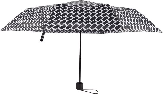 Paraplu Opvouwbaar Beige & Zwart | 53cm Hoog | Zakelijke Paraplu voor Heren en Dames | Stevig met ⌀ 90 cm | Stormvast en Waterdicht | Kunststof Metaal Polyester | Ideaal voor Reizen