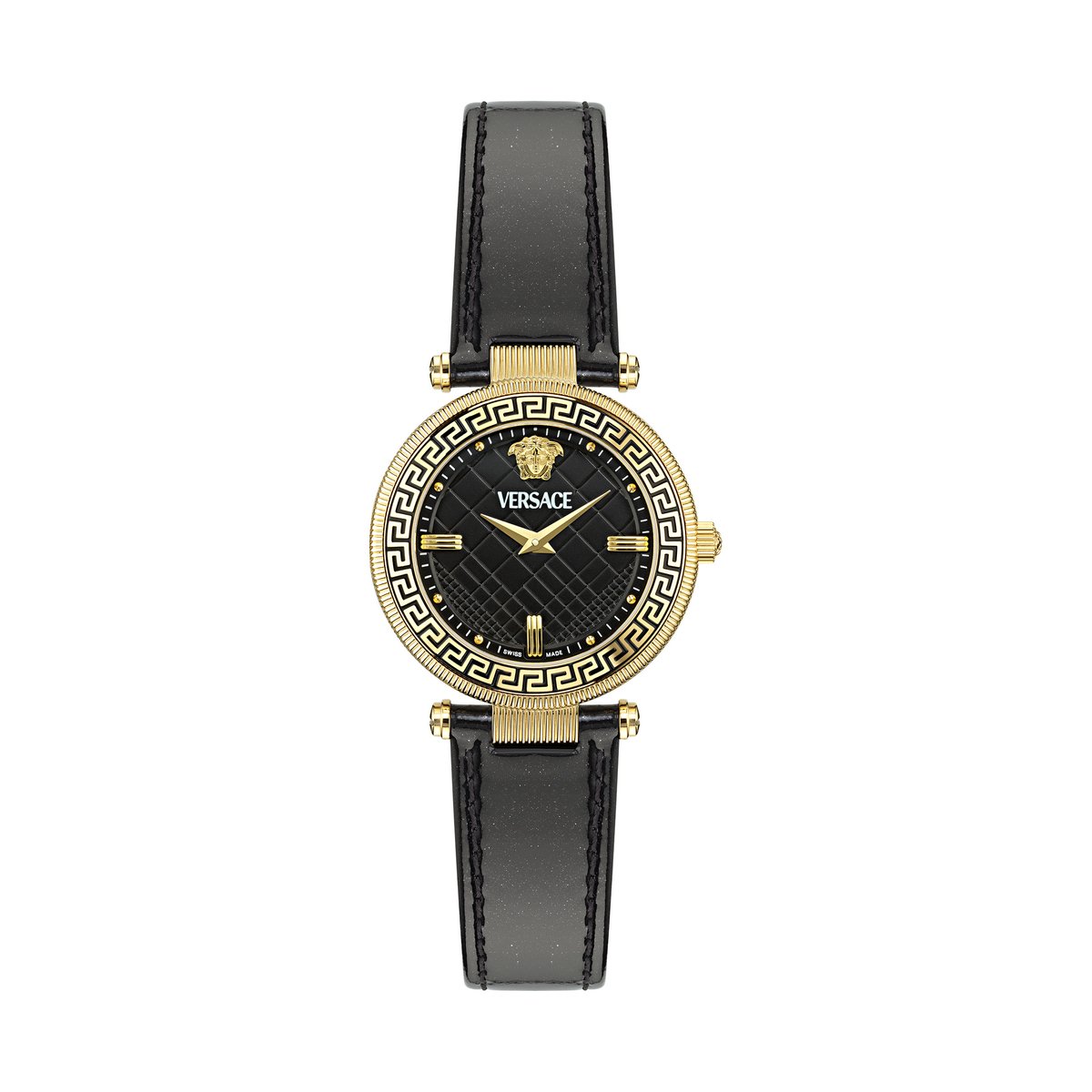 Versace Reve VE8B00224 Horloge - Leer - Zwart - Ø 35 mm