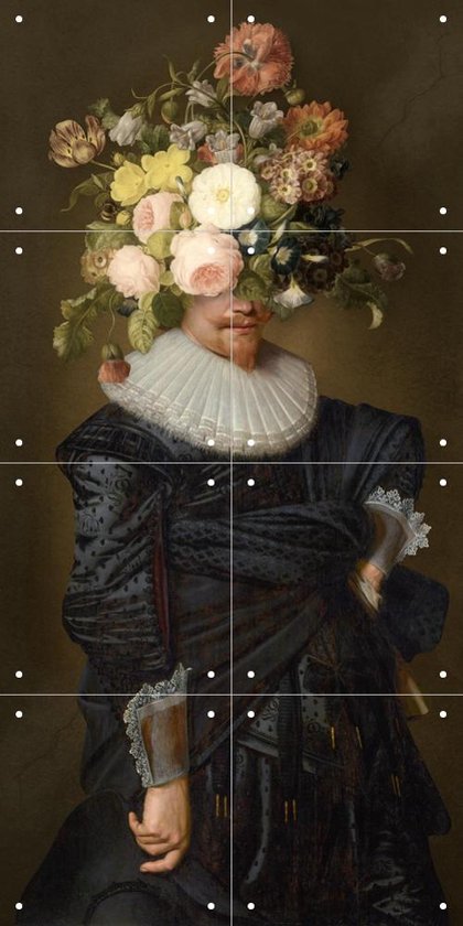 IXXI Portrait of a Man - Wanddecoratie - Kunstenaars 2.0 - 40 x 80 cm
