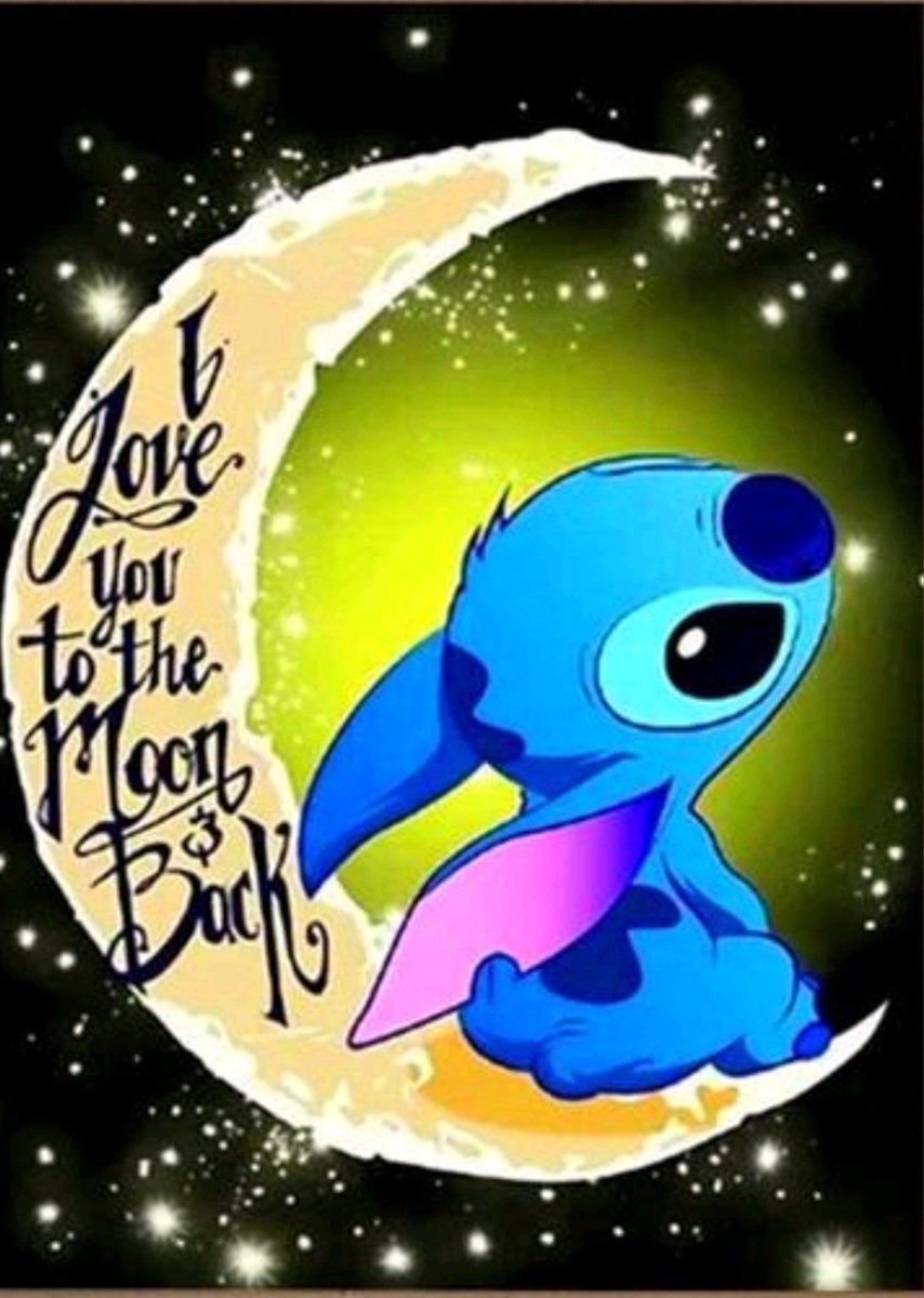 Diamond painting Disney Stitch 30x40 ronde steentjes
