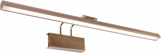 Moderne grote wandlamp Litho led | 60 cm lang | 2 lichts | brons | woonkamer / kantoor lamp | modern design