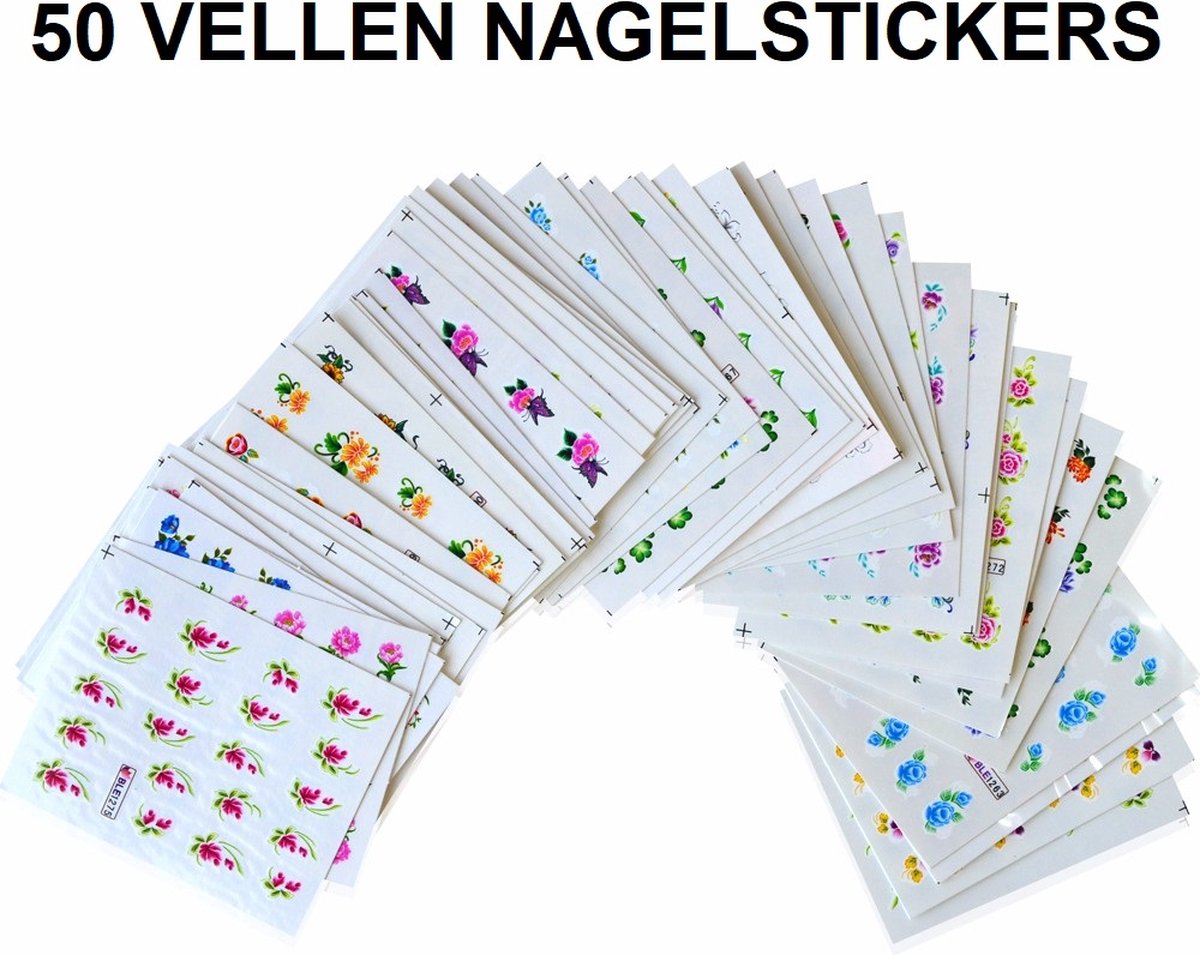 Goedkoopste 50 Vellen Nagelstickers