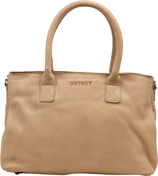 DSTRCT Medium Crossbodytas / Schoudertas Dames - Leer - Portland Road - Beige