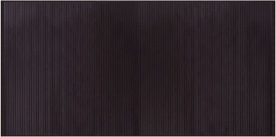 vidaXL-Vloerkleed-rechthoekig-100x200-cm-bamboe-donkerbruin