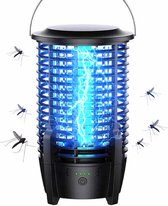 CNL Sight Muggenlamp-UV-USB Elektrische Muggenlamp -Muggenvanger - Insectenlamp-Insectenvanger-Muggenmoordenaarlamp Voor Thuis, Keuken, Restaurant, Bakkerij, Balkon, Terras, K (Kleur:Zwart)