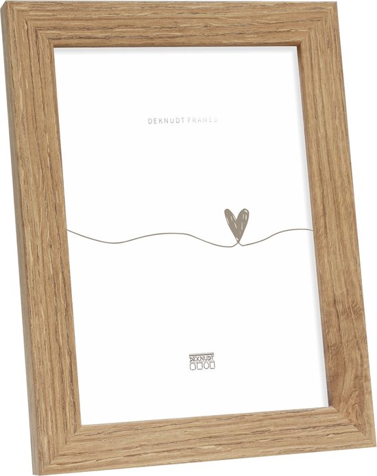 Cadre photo Deknudt Frames - S45SH2 - couleur bois - taille photo : 18x24 cm