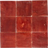 Carrelage Zelliges Fez Rouge FZ04 10×10 cm - 1m²