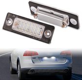 Éclairage de plaque d'immatriculation - LED - pour VW Caddy - Golf Plus - Passat Berline 3BG/ Variant - Touran - avec CanBus 6000K - Blanc Xénon
