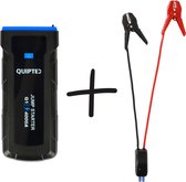 Quipted Jumpstarter Q1 + Langere jump kabel - 4000A - 12V Starthulp - 24000mAh - 7-in-1 - Incl Powerbank, zaklamp & SOS-noodlicht - Combideal