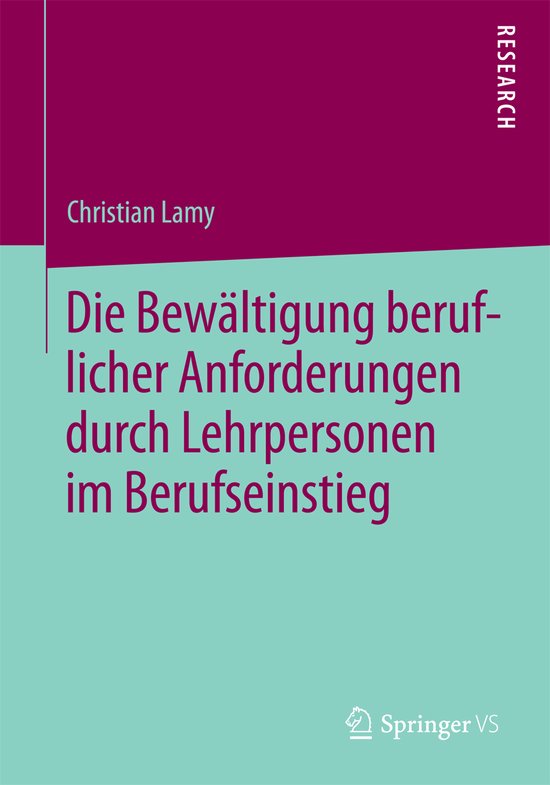 Die Bewaeltigung beruflicher Anforderungen durch Lehrpersone ... - cover