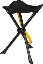 Abbey Camp Opvouwbare Kruk 3-Poot - Zwart - Treviso-040 - 31 x 40 cm