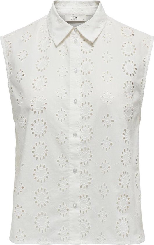 Jacqueline de Yong Blouse Jdytallie S/l Shirt Wvn 15324998 Cloud Dancer Dames Maat - XS