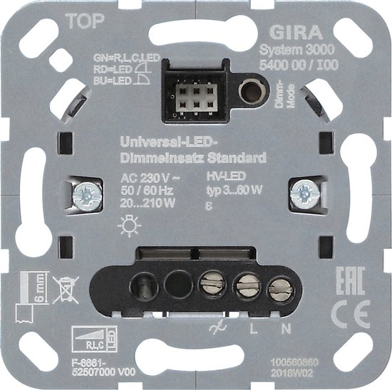 Gira Systeem 3000 Dimmer - 540000 - E2VSA