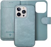 Casemania - iPhone 14 Pro Max - Bookcase incl. Pasjeshouder - Licht Blauw