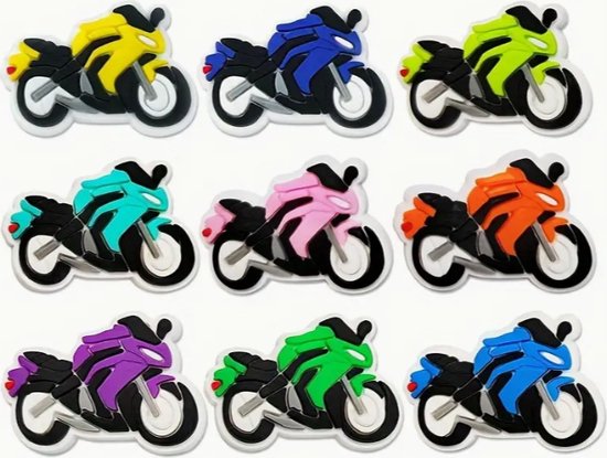 Foto: Crocs pins motor crocs pins motorfiets crocs charms motoren crocs accessoires