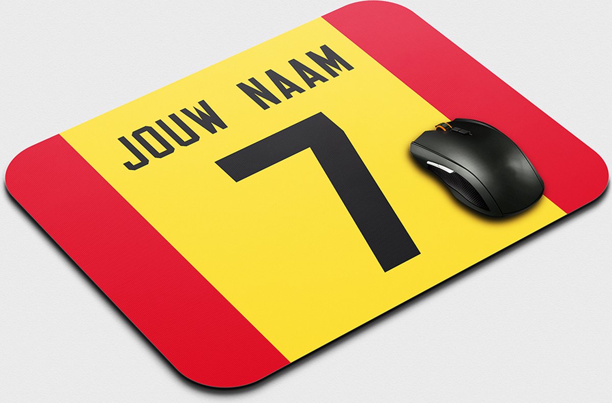 Muismat Deventer - Gepersonaliseerd Met Eigen Naam - Anti Slip - Voetbal Muismatten - Voetbal Cadeau - 22,5 cm x 19 cm