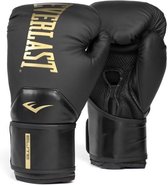 Everlast Elite 2 Boxing Gloves - Zwart/Goud - 10oz