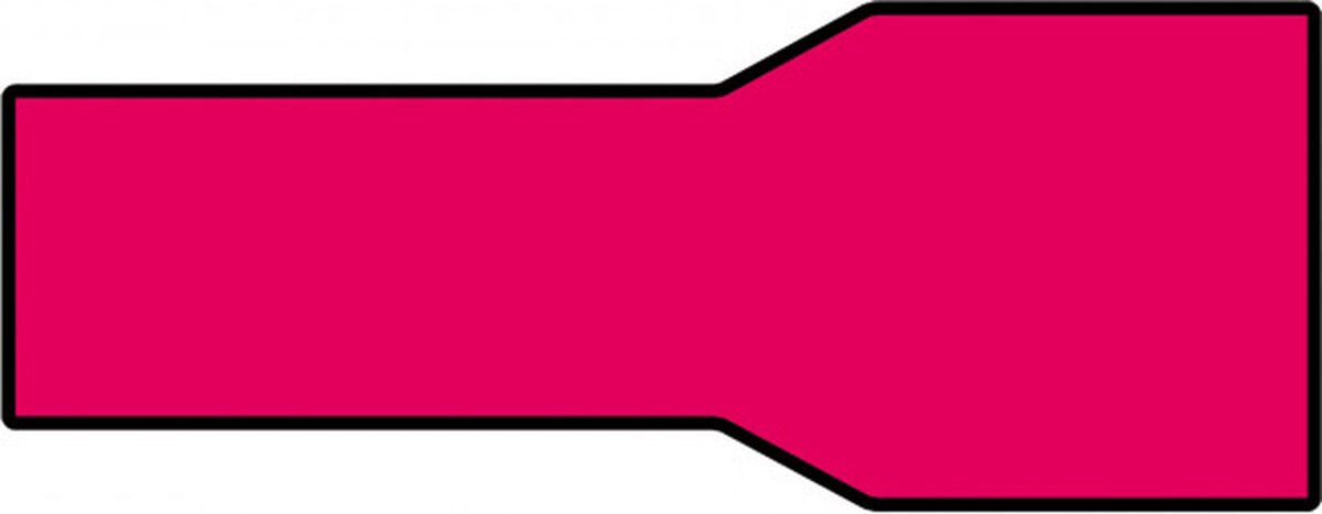 Carpoint Vlakstekerhuls 1541 Rood 6.3x0.8mm 10 Stuks