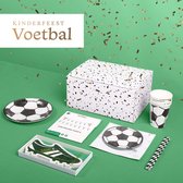 Balune Kinderfeest Pakket Voetbal (51 delig) - Verjaardag Decoratie Versiering Feestje Slingers Bordjes Bekers Servetten