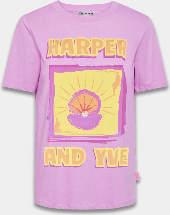 HARPER & YVE T-shirt SHELL Lila - Maat M
